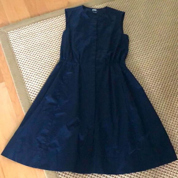 Theory Dresses & Skirts - Theory Navy Cotton Button-down Dress